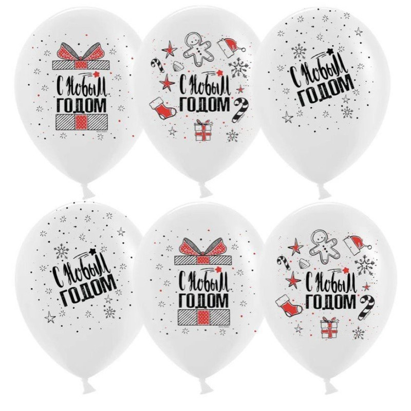 Vozdushnie shari s geliem na Novij god, standart