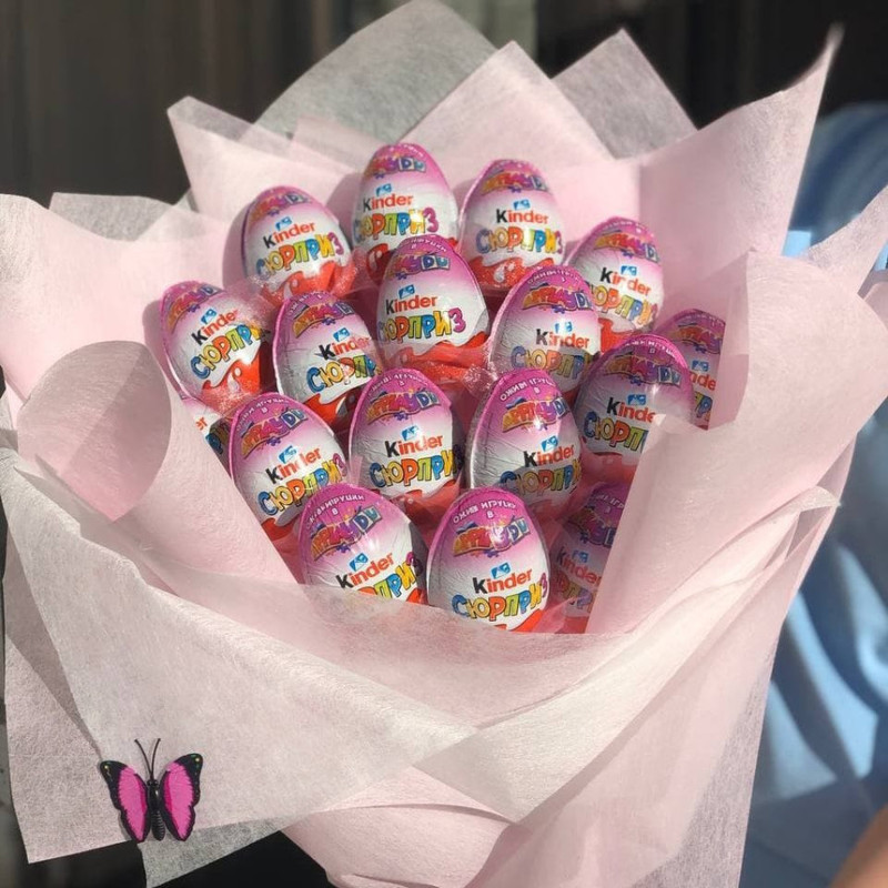 Сладкий букет из киндеров, стандартный