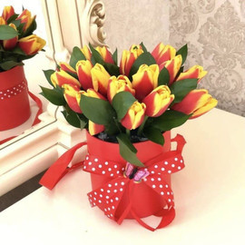 Букет из 21 тюльпана