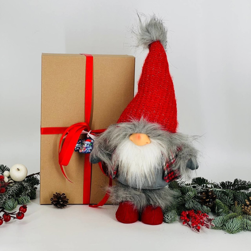 Kukla inter_ernaya ruchnoj raboti "Ded moroz v krasnom kolpake", standart