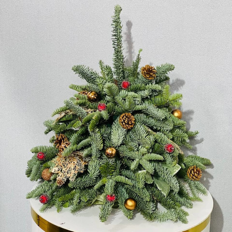 Ёлочка  из натуральной хвои нобилис 40 см, стандартный