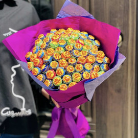 Букет из чупа чупс. Сладкий подарок