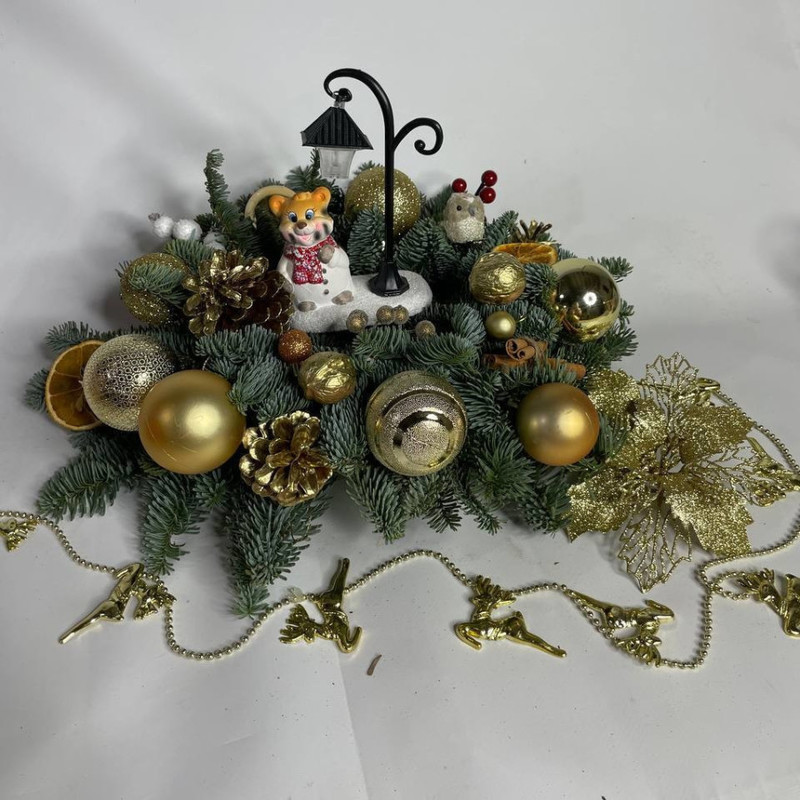 Рождественский декор из датской ели нобилис, стандартный