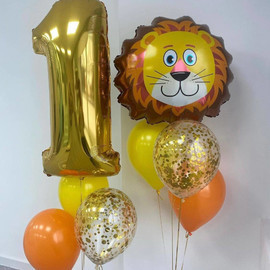 Набор шаров на год с шариком лев Симба