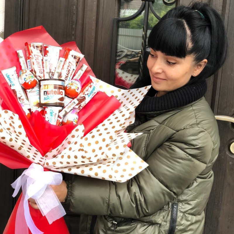 Сладкий букет из киндеров , стандартный