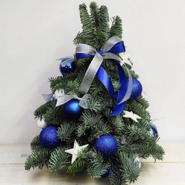 Елочка новогодняя из натурального нобилиса 30 см
