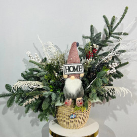 Bol_shaya kompozitciya iz natural_noj hvoi nobilis dlya ukrasheniya doma ulitci