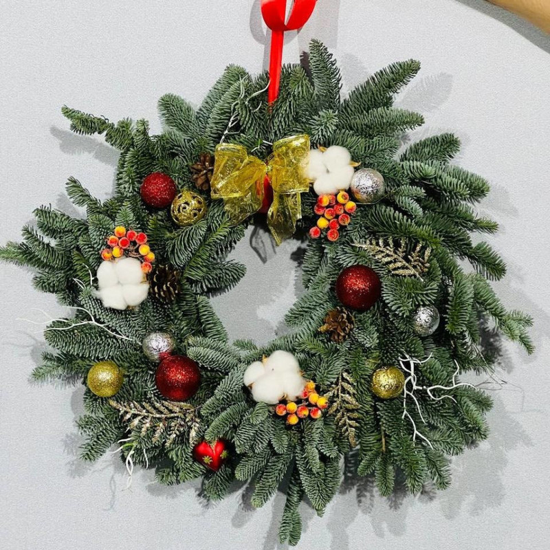 Venok iz zhivogo nobilisa dlya inter_era 50 sm, standart