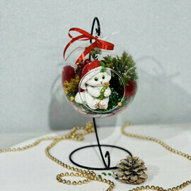 Florarium s zajchikom