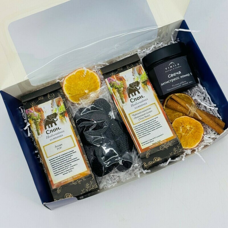 Podarochnij nabor chaya s marmeladom. CHajnij nabor, standart