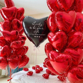 Фонтаны из сердец для романтического сюрприза на 14 февраля