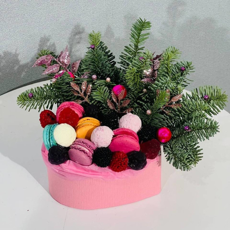 Buket s makaroni s vetochkami natural_nogo nobilisa, standart