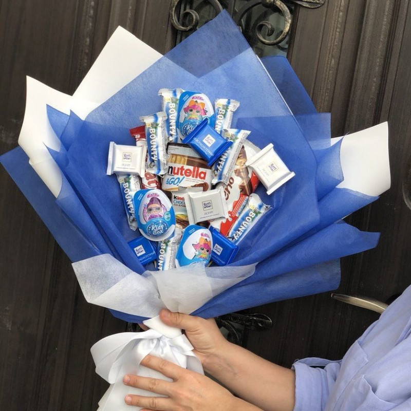 Sladkij buket iz shokoladok kinder, standart