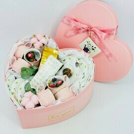 Подарочный набор чая с сервизом для чайной церемонии. Подарок девушке на 14 февраля, 8 марта