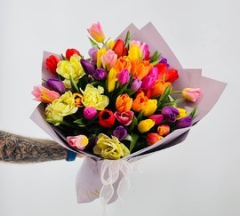 55 tyul_panov miks premium. Tyul_pani buket na den_ rozhdeniya, 8 marta