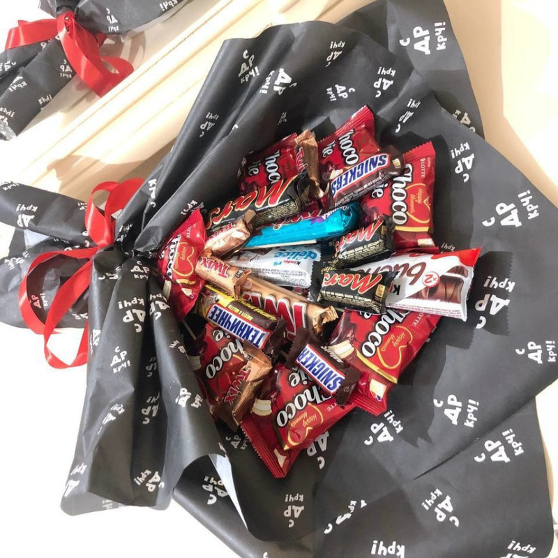 Сладкий букет из шоколадок, стандартный