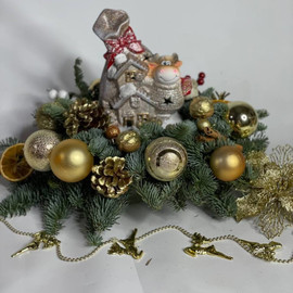 Зимний декор из нобилиса