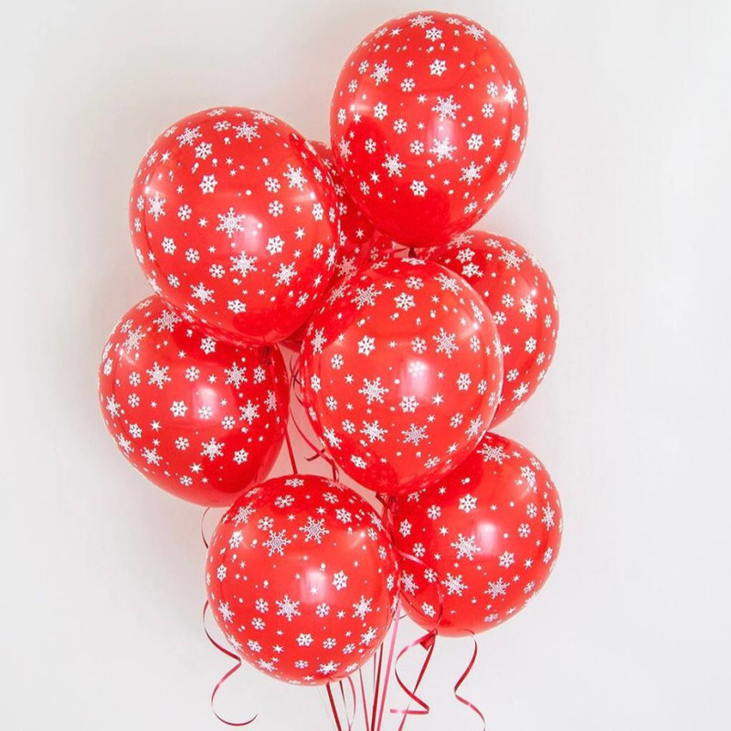 Новогодние шары со снежинками, стандартный