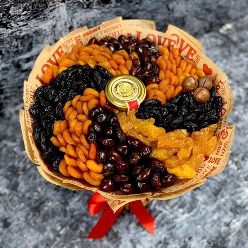 Сухофрукты в крафтовой упаковке, стандартный