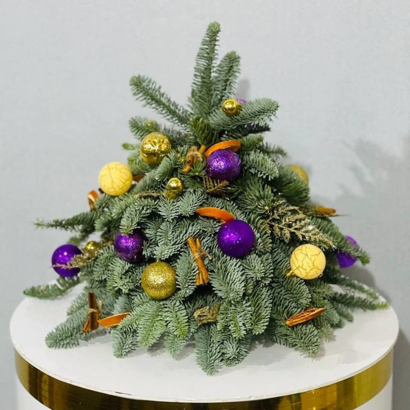 Ель из нобилиса настольная 30 см, стандартный