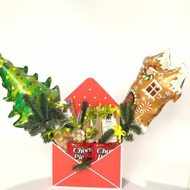 Чайный букет  со сладостями на новый год