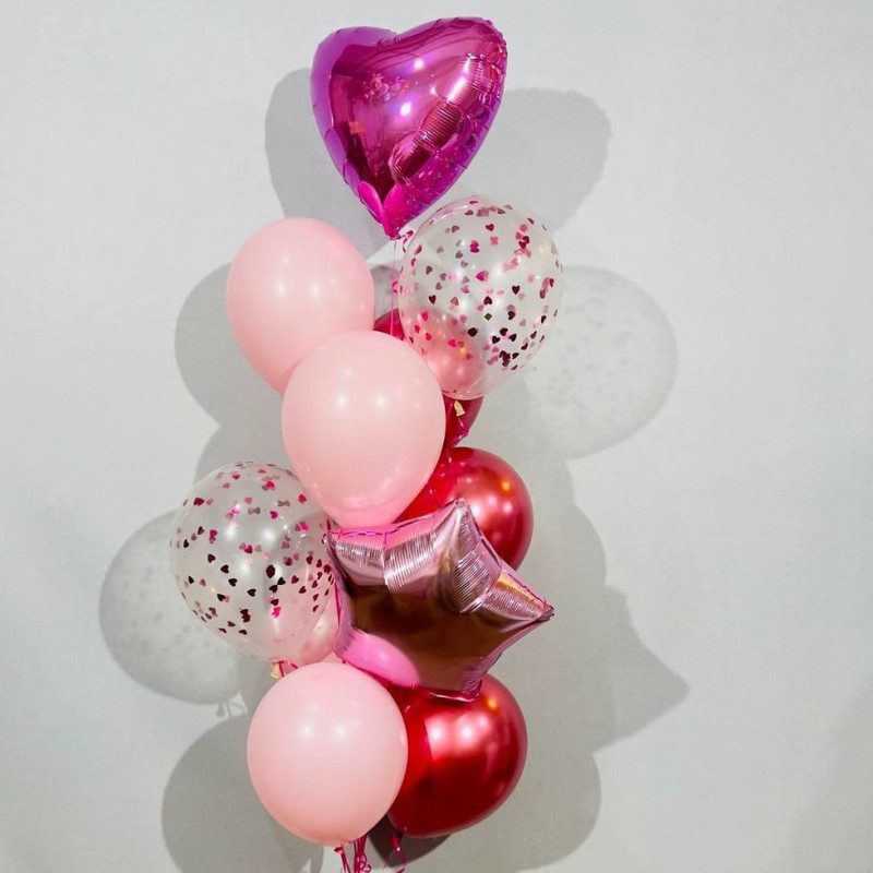Фонтан шаров на праздник для девушки, девочки, стандартный
