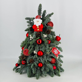 Новогодняя ёлочка ручной работы из натуральной датской ели нобилис 50 см