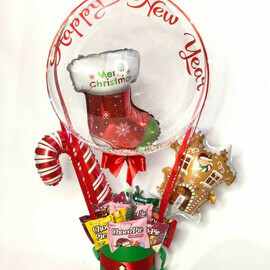 Sladkij podarok na novij god s sharom babls