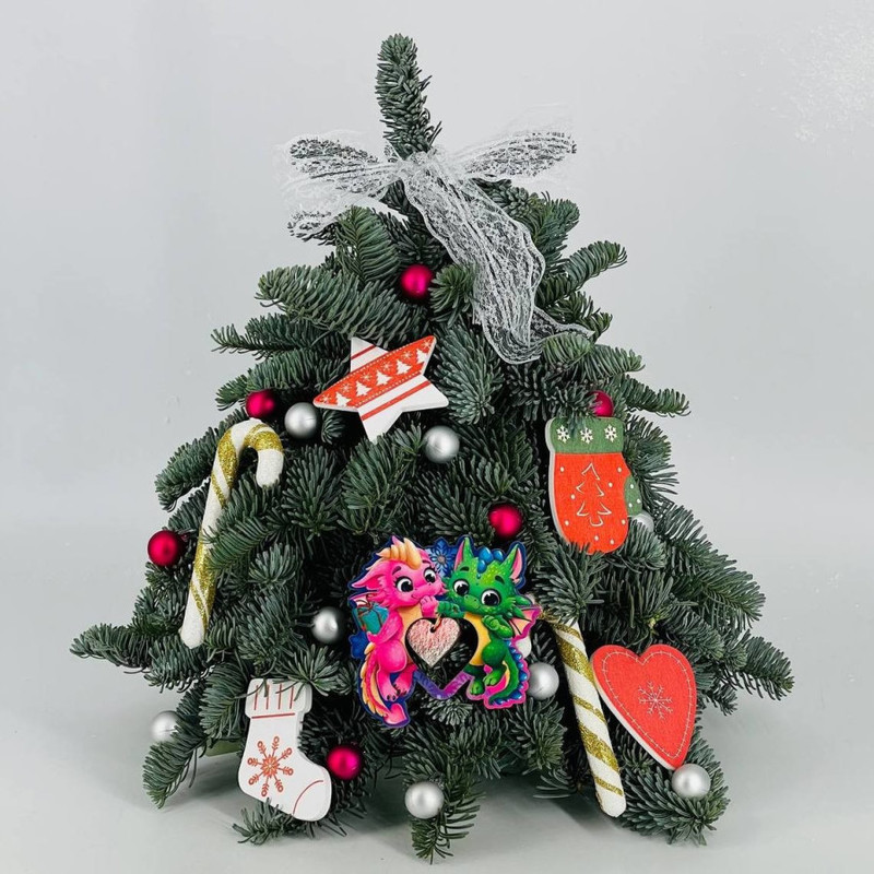 Dizajnerskaya yolochka iz natural_noj hvoi nobilis 35 sm, standart