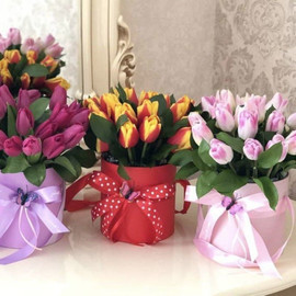 Тюльпаны сет из 3 букетов