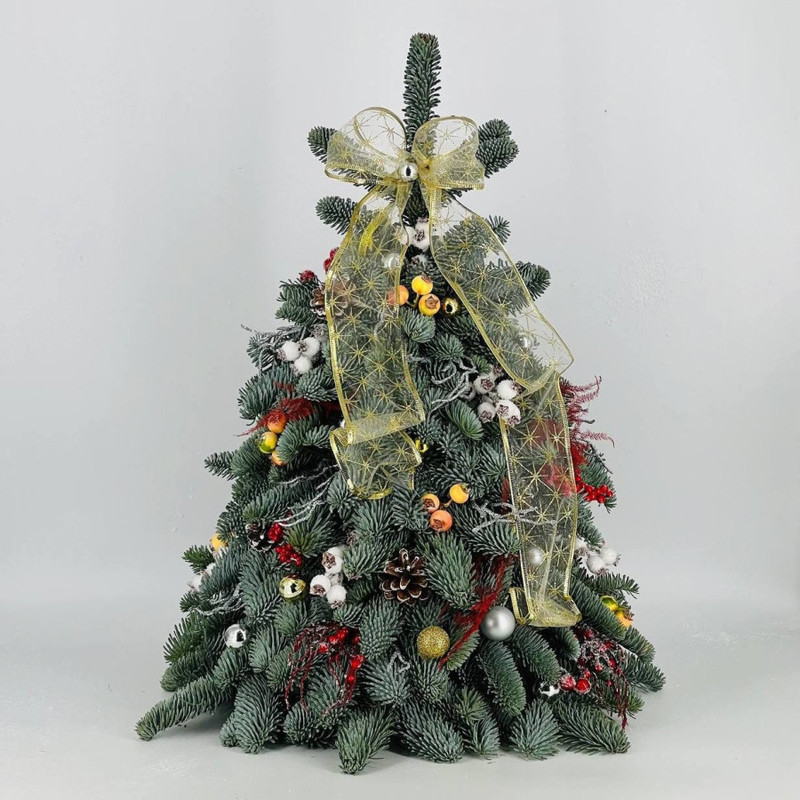 Новогодняя интерьерная ёлочка из натурального нобилиса, стандартный