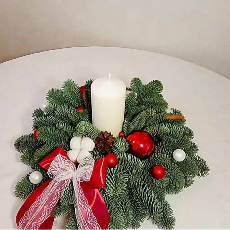 Buket iz nobilisa so svechkoj, standart