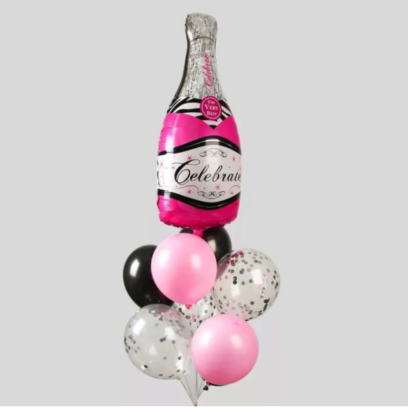 Vozdushnie shari na devichnik. SHar butilka shampanskogo, standart