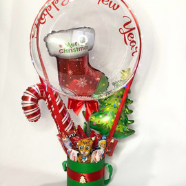 Новогодний букет со сладостями