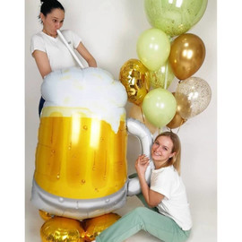 Огромный ходячий шар пивная кружка и фонтан шаров