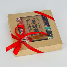 Набор конфет с элитным чаем Шу Пуэр. Чайный бокс