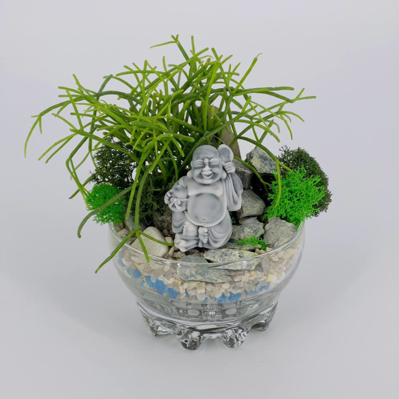 Rastitel_nij mini florarium s figurkoj Hotej, standart