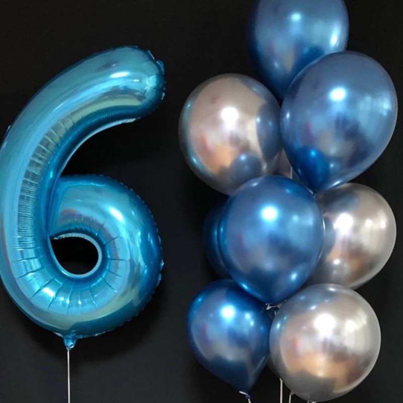 Vozdushnie shari s tcifroj. SHari hrom, standart