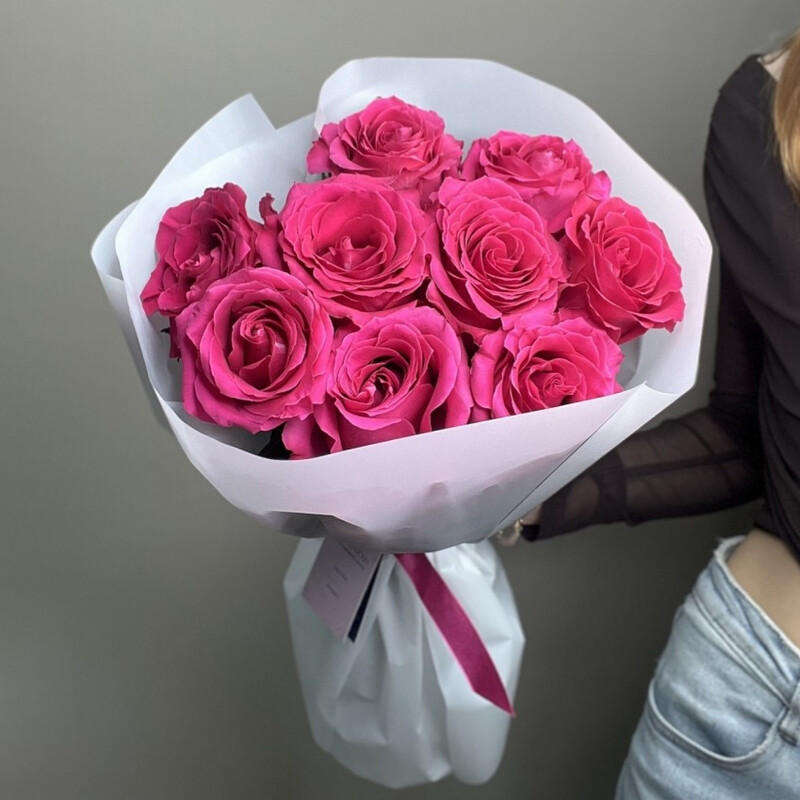 Роза "Фулл Монти" 9шт в упаковке, стандартный