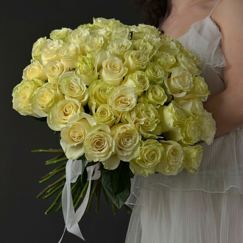 Buket iz 51 beloj rozi, buket iz 51 beloj rozi