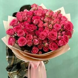 Монобукет из 21 кустовых роз