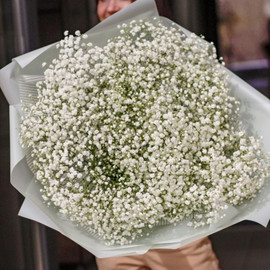 БЕЛОСНЕЖНЫЙ БУКЕТ-ГИГАНТ ИЗ ГИПСОФИЛЫ