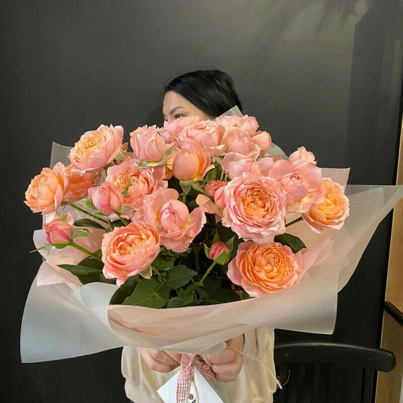 МОНОБУКЕТ КУСТАВАЯ РОЗА, стандартный