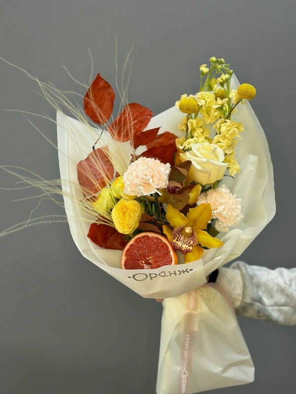 Букет с грейпфрутом, премиум