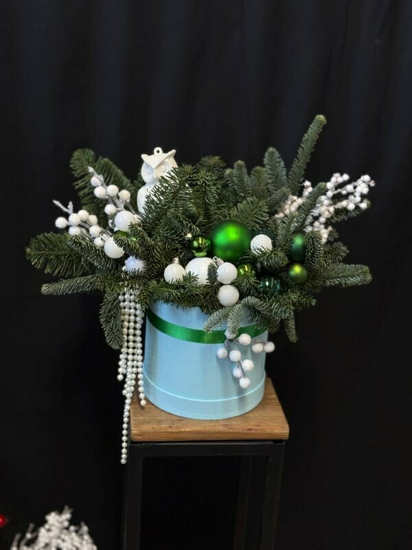 Kompozitciya iz nobilisa v shlyapnoj korobke, standart