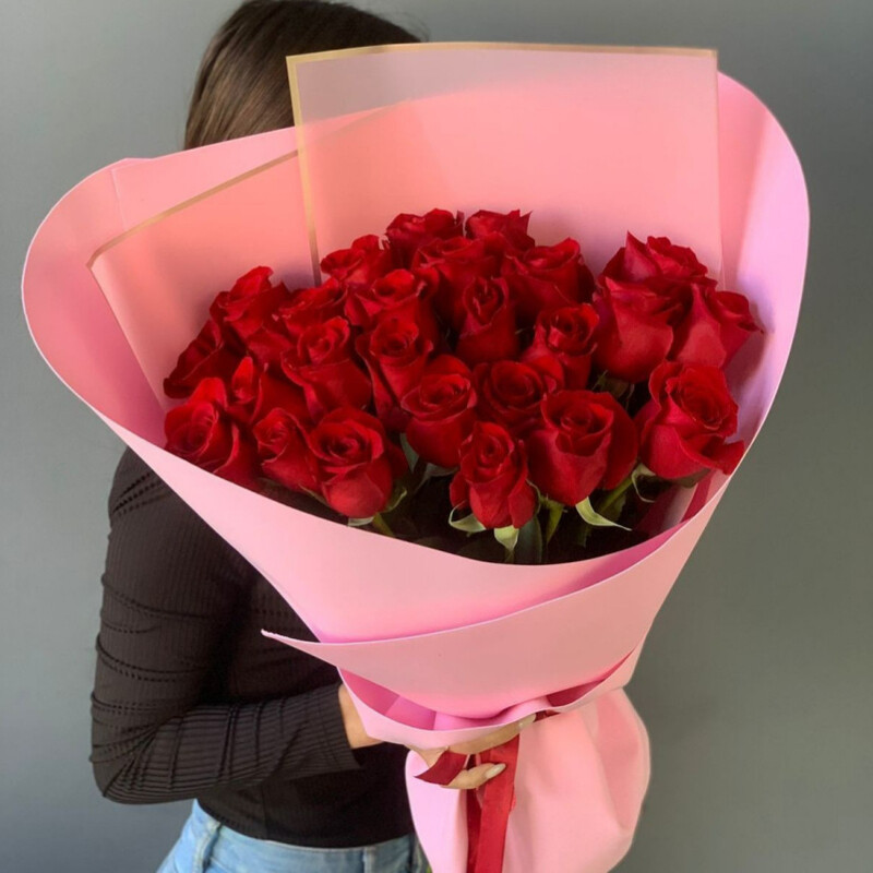 27 красных роз, стандартный