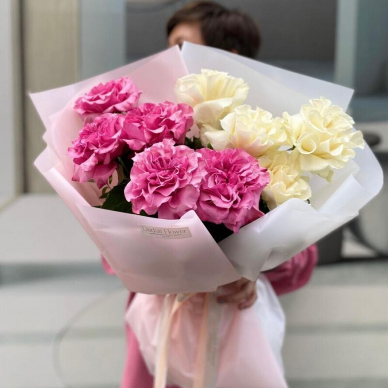 Букет "Розовые облака", букет "розовые облока"