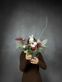 Новогодняя композиция в кружке