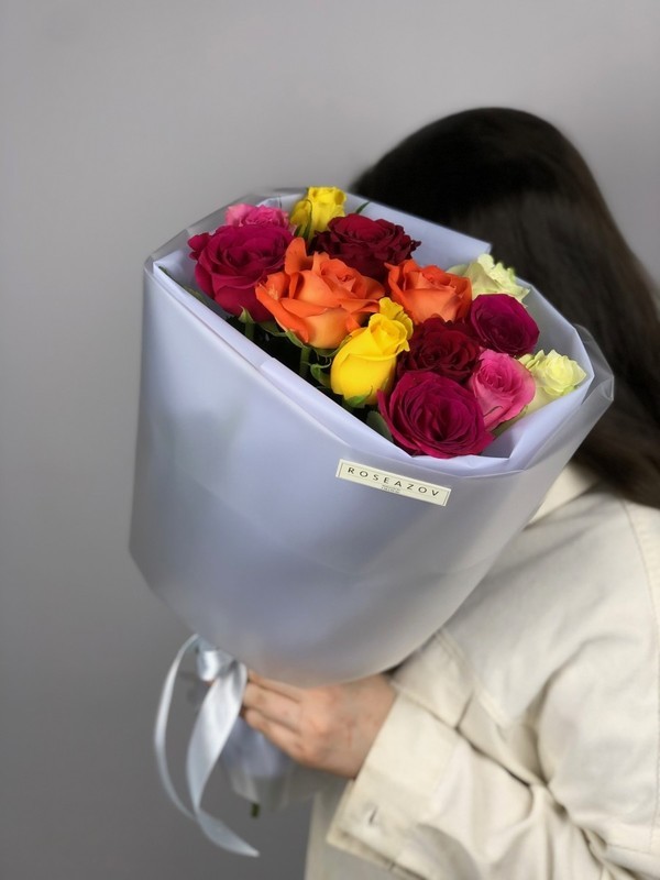 Букет из 13 роз микс, стандарт