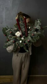 Novogodnyaya kompozitciya so svechami